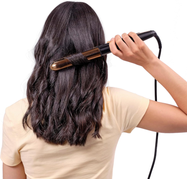 BaByliss Titanium Brilliance Straight & Curl: Alisado y Ondas en una Sola Pasada - Imagen 7