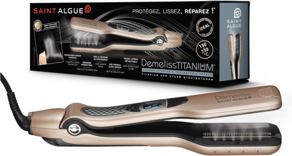 Demeliss Saint Algue Titanium: Alisado de Precisión con Vapor Profesional