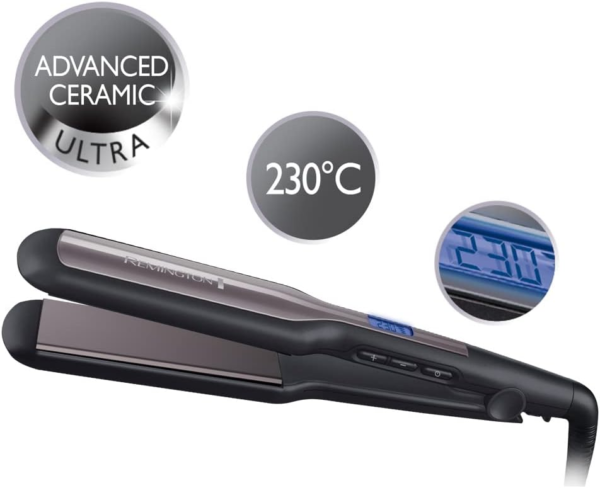 Remington S5525 Ceramic Extra: Alisado Rápido con Placas Anchas - Imagen 3