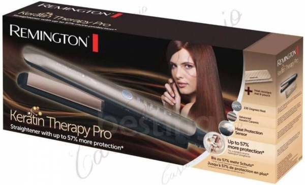 Remington S8590 Keratin Therapy: Protección y Alisado Profesional