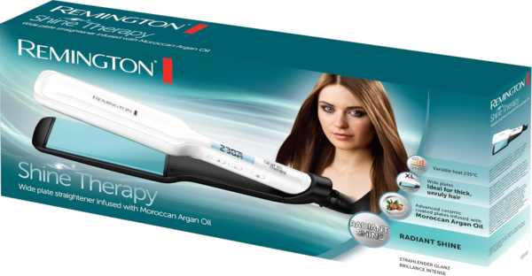 Remington Shine Therapy S8550: Alisado Brillante con Placas Anchas - Imagen 2